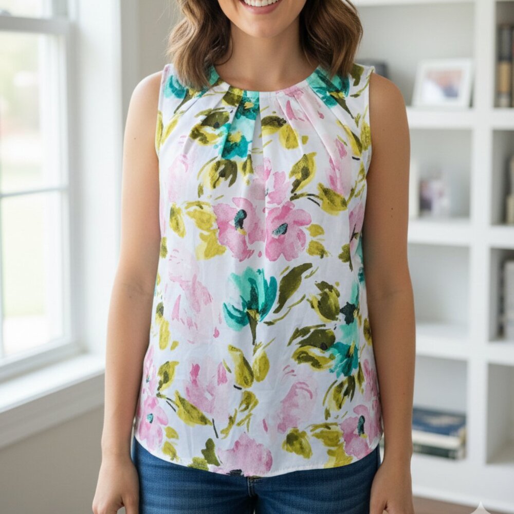 🛍️ BUNDLE ONLY • Merona floral print blouse Small